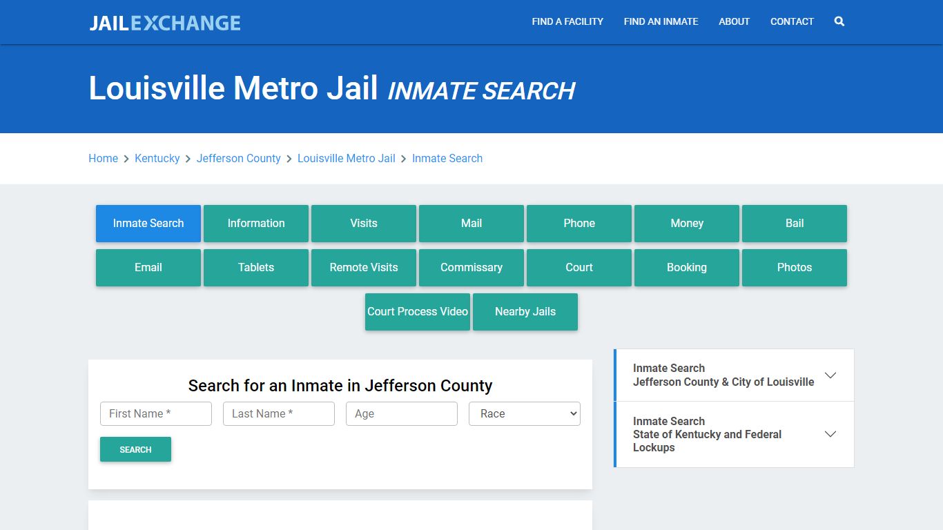 Louisville Metro Jail, KY Inmate Search: Roster & Mugshots