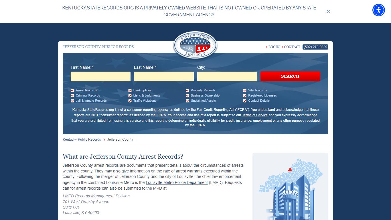 Jefferson County Arrest, Court, and Public Records - StateRecords.org