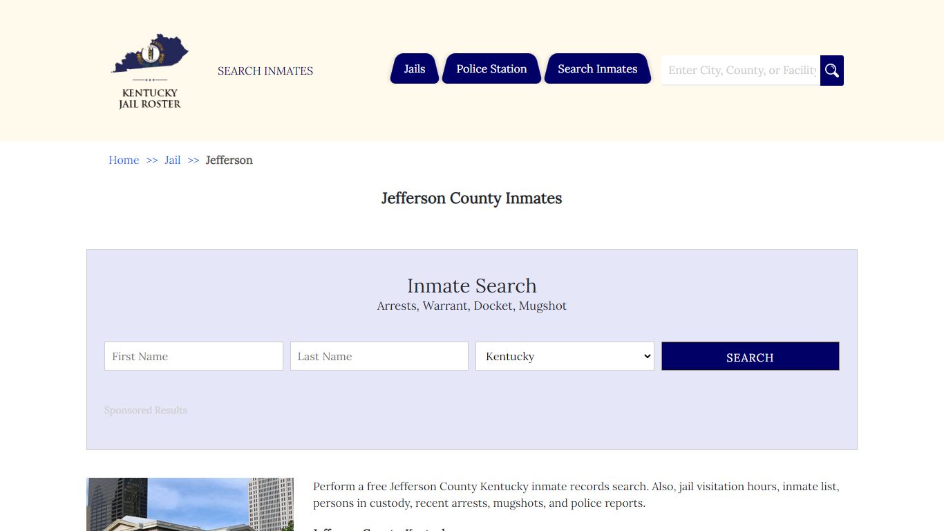 Jefferson County Inmates - Jail Roster Search